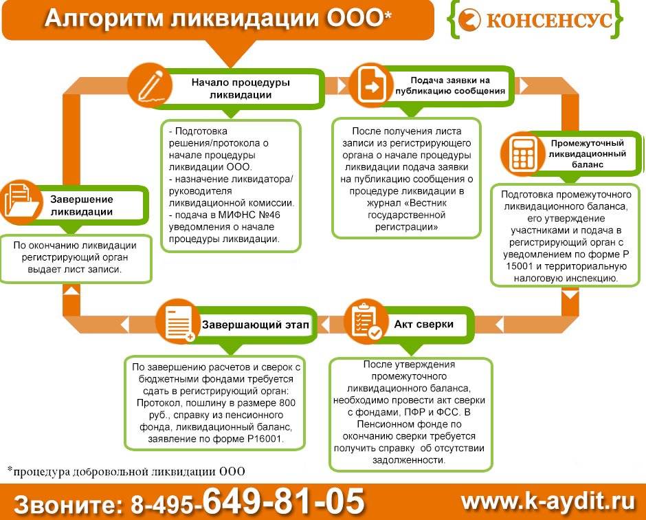 Ликвидация ооо: пошаговая инструкция, этапы, порядок, заявление, форма