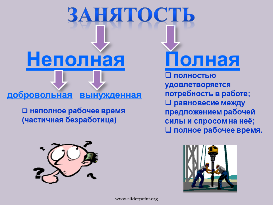 Типы и формы занятости | городработ.ру