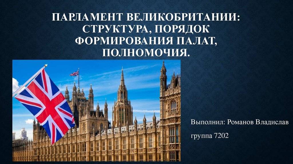 Внутренняя организация и полномочия парламента великобритании