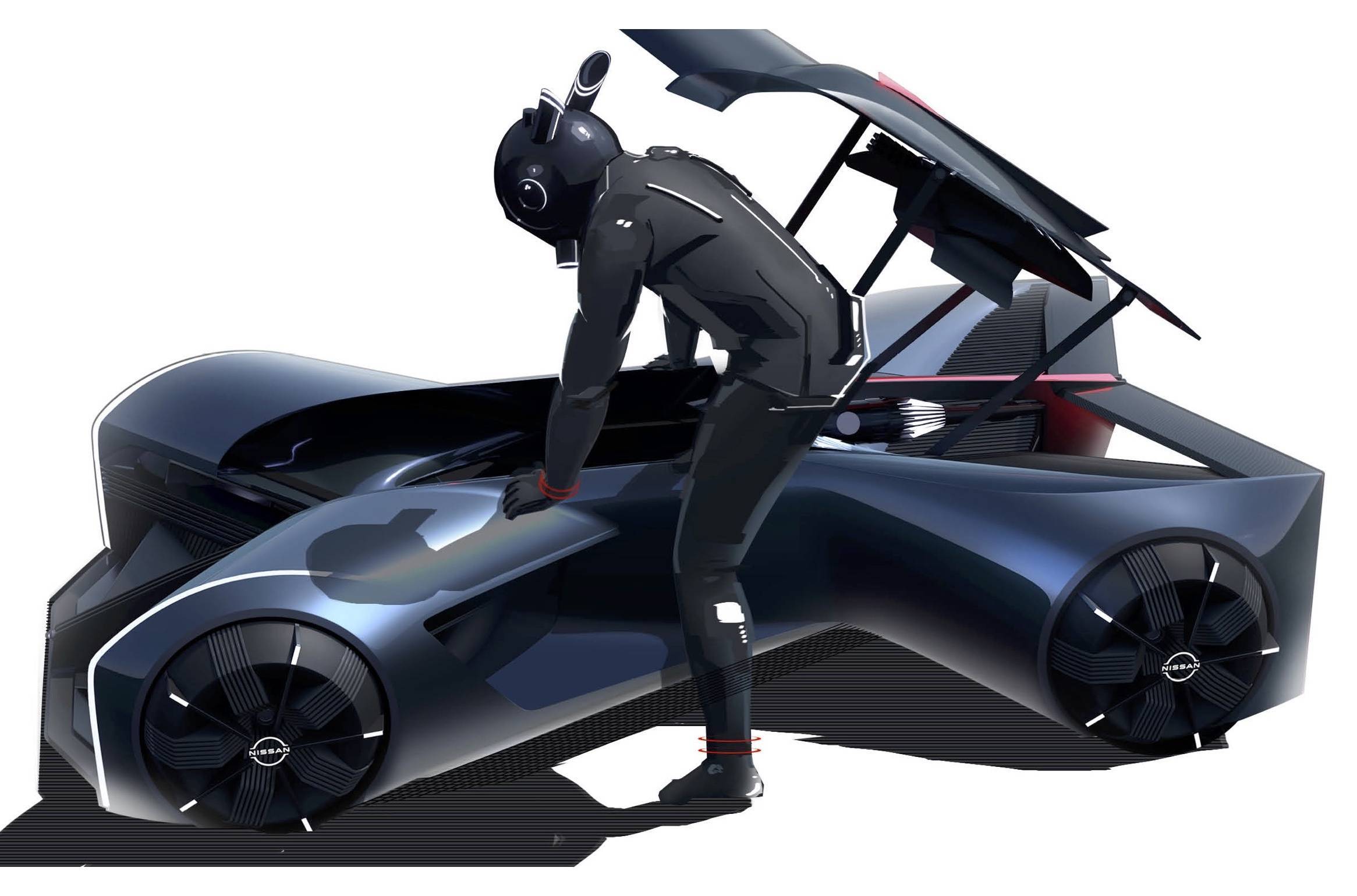 Nissan показала футуристический концепткар из 2050 года