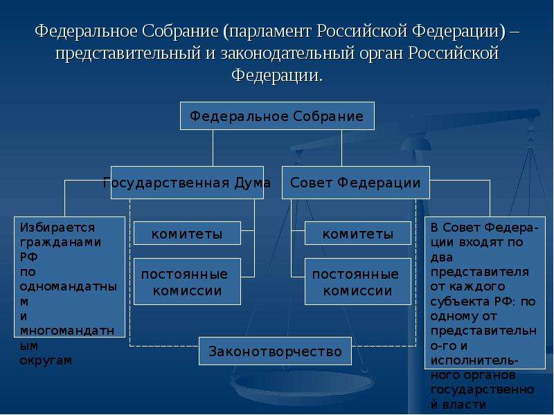 Понятие и принципы парламента рф, как называется орган законодательной власти российской федерации