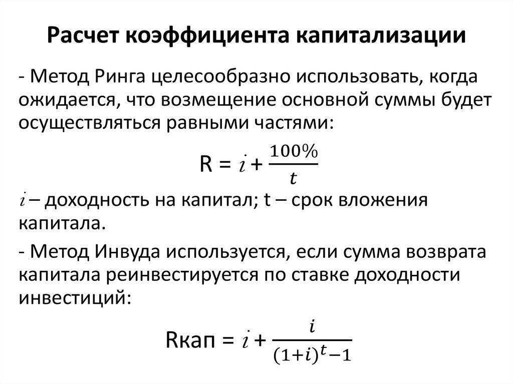 Коэффициент капитализации. как рассчитать коэффициент капитализации :: businessman.ru