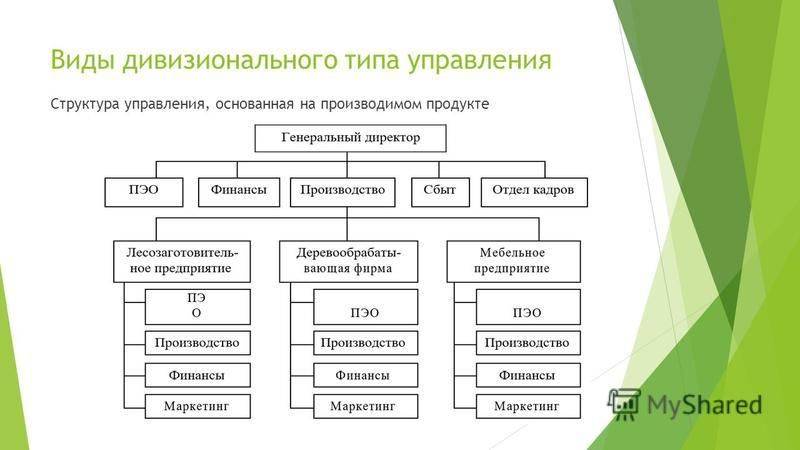 Виды организационных структур