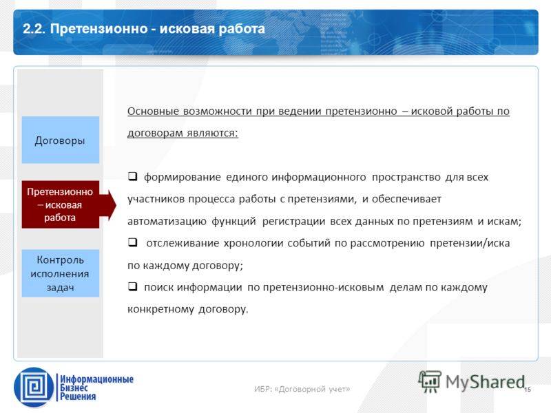Претензионно-исковая работа: организация, порядок проведения :: businessman.ru
