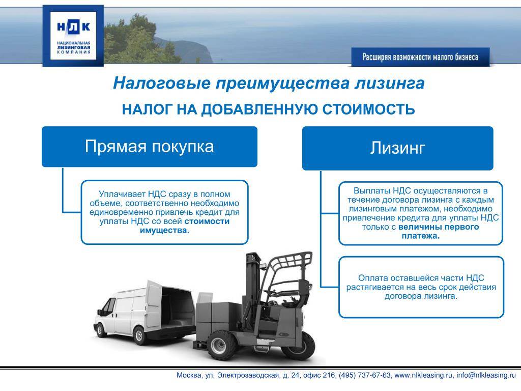 В чем отличие лизинга от кредита - расчет ндс и выгоды.