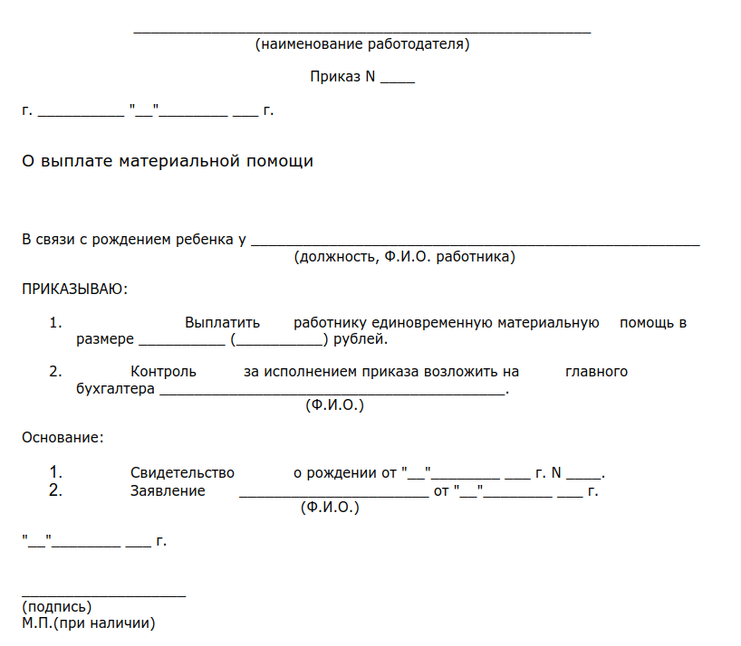Материальная помощь сотруднику и порядок ее выплаты :: businessman.ru