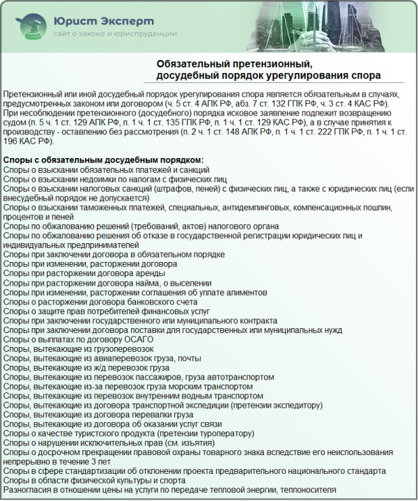 Претензионный порядок урегулирования спора закон. Обязательный досудебный порядок урегулирования спора. Досудебный порядок ГПК. Досудебный претензионный порядок урегулирования споров. Обязательный претензионный порядок ГПК.