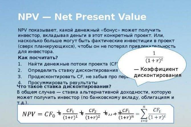 6 методов оценки эффективности инвестиций в excel. пример расчета npv, pp, dpp, irr, arr, pi