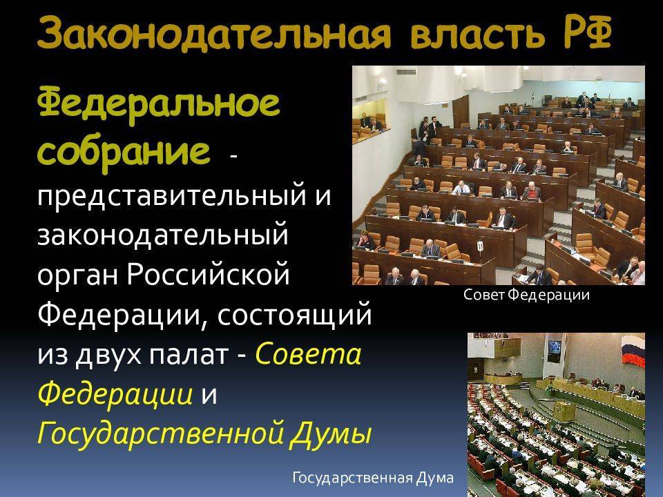 О законодательной власти в россии: описание, органы, полномочия