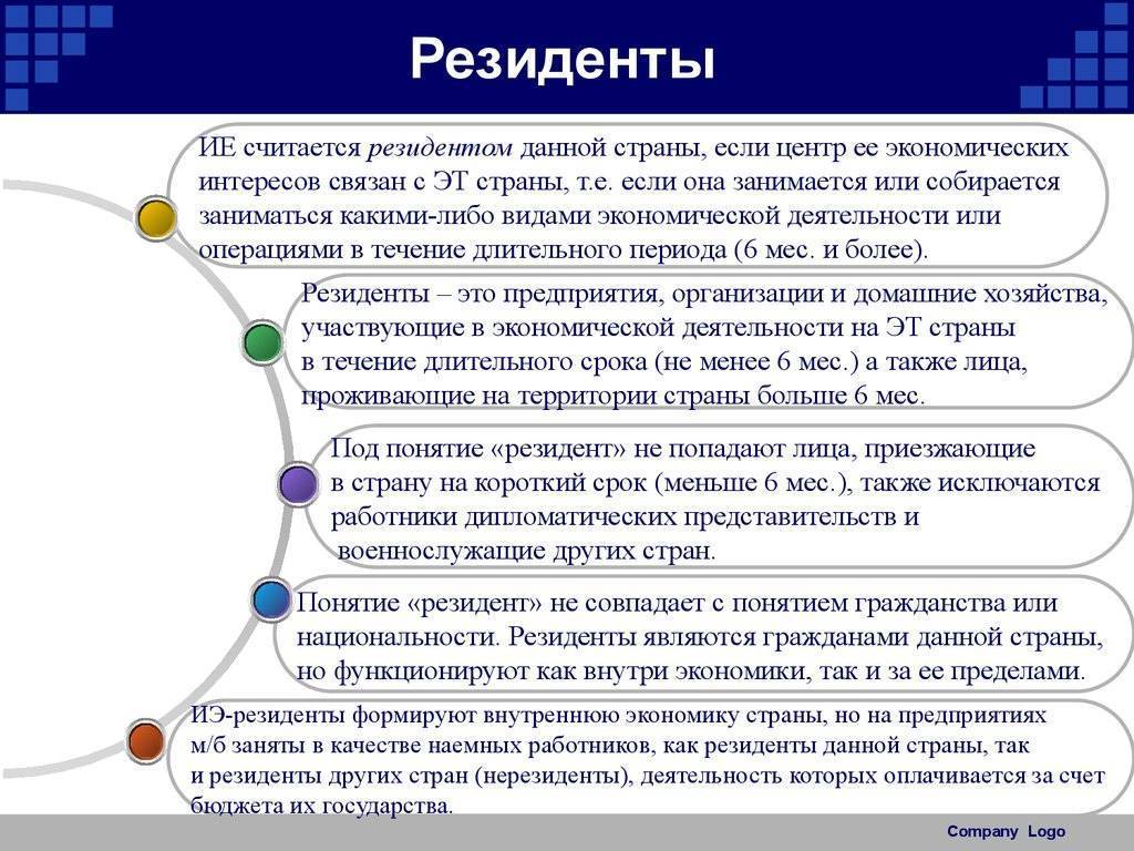 Налоговый резидент рф: кто это и в чем отличие от нерезидента