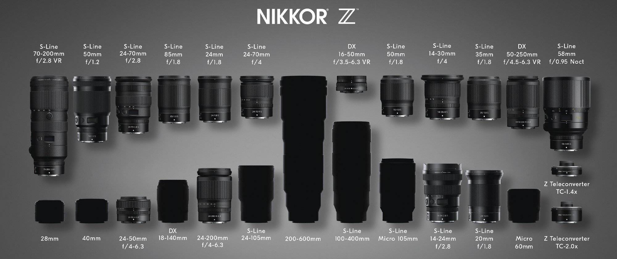 Объектив назначение. Nikon z FC объективы. Линейка объективов Nikon z DX.