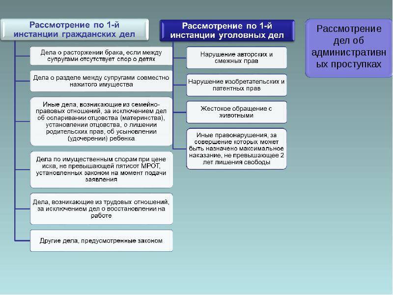 Что такое суд первой инстанции? определение, виды, рассматриваемые дела