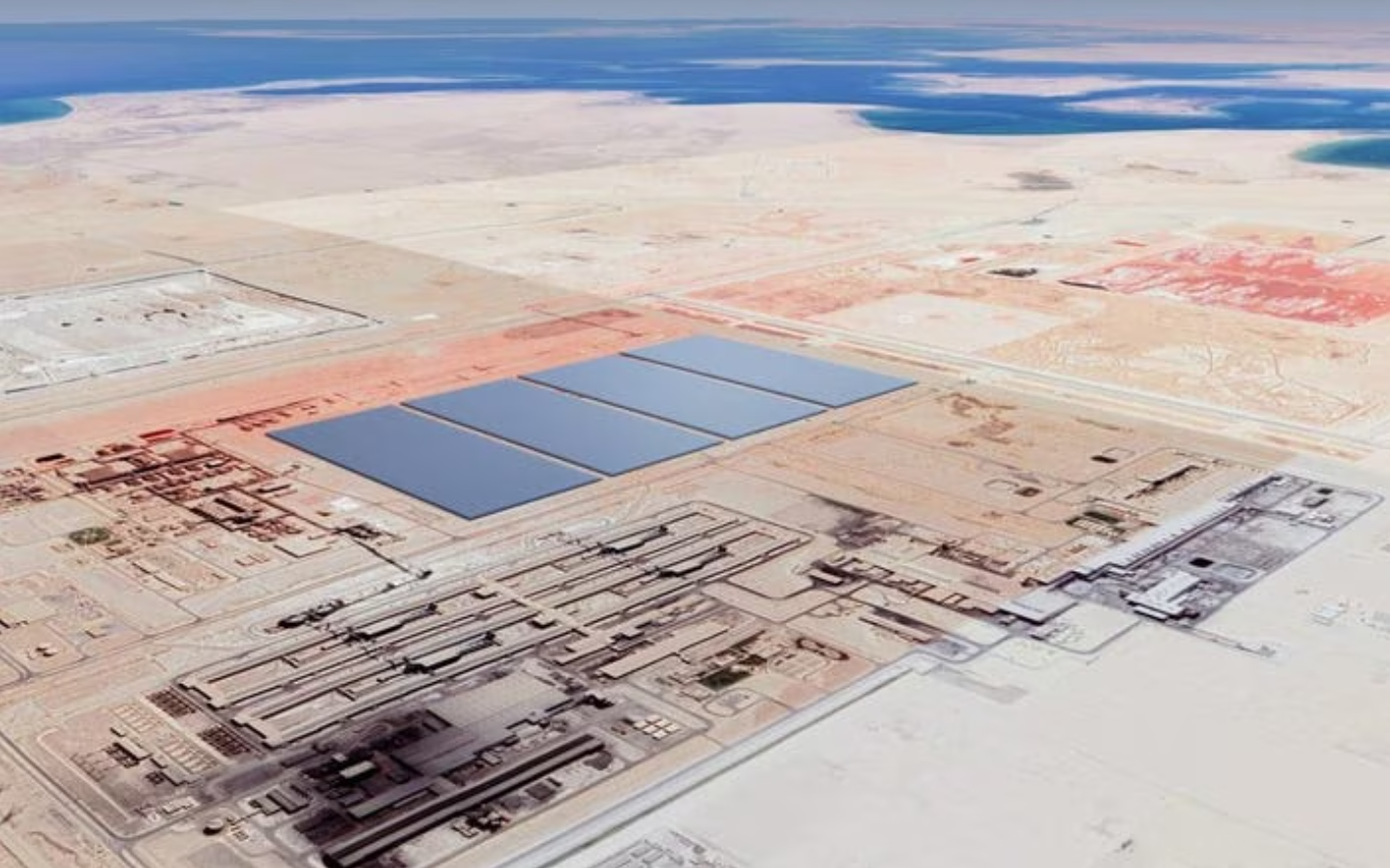 Саудовская аравия строит город будущего line. это беспрерывная линия из зеркала длиною 170 км