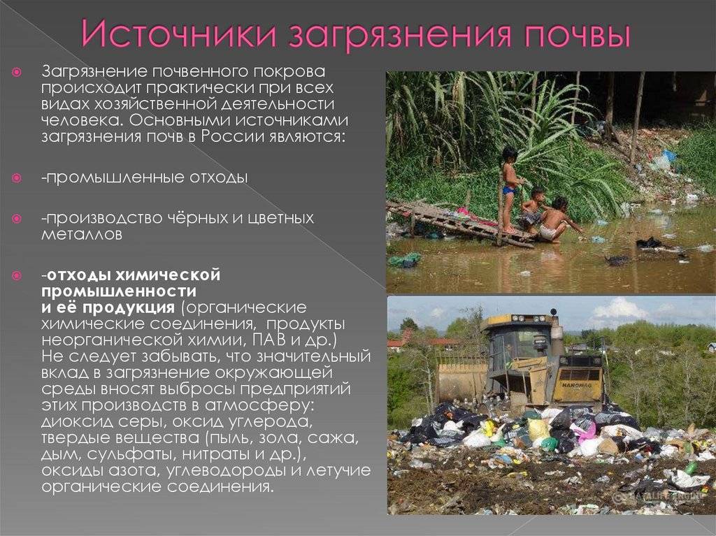Источники загрязнения почвы. основные источники загрязнения почв :: syl.ru