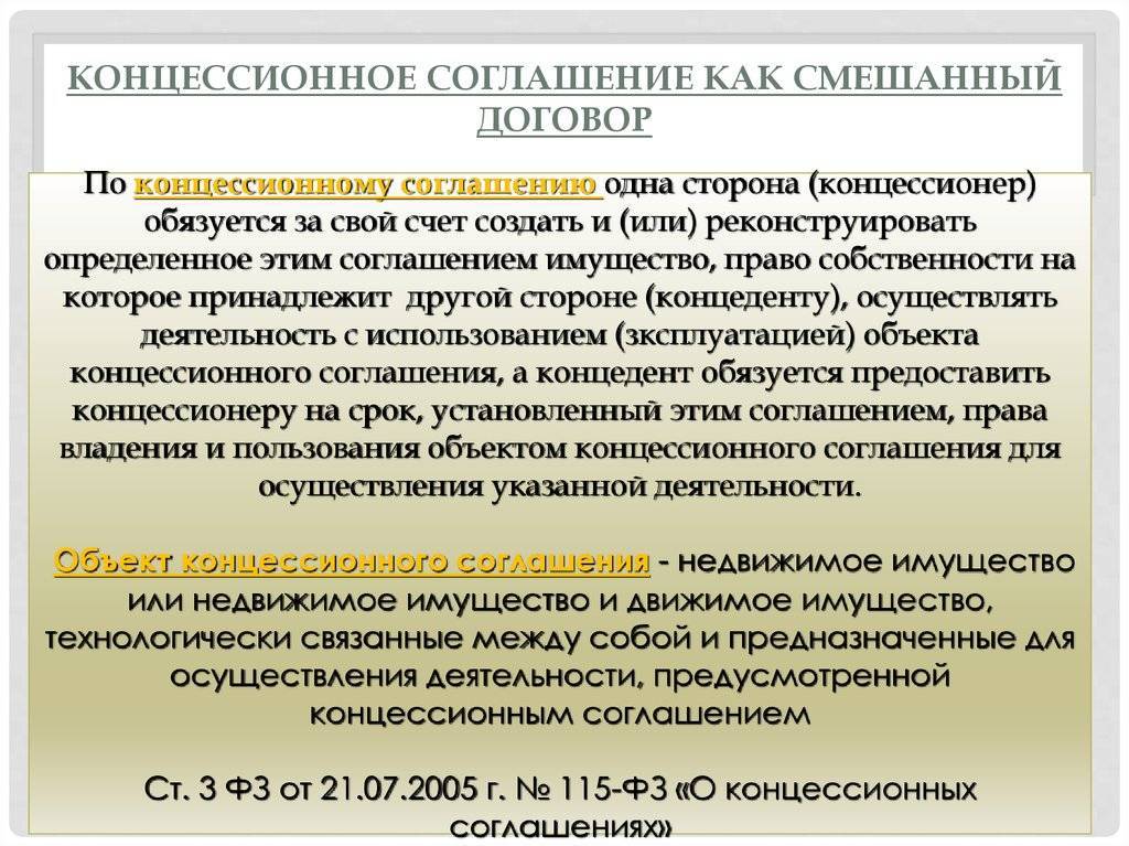 Концессионное соглашение – taxslov.ru