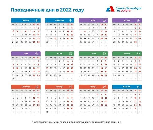Производственный календарь 2022