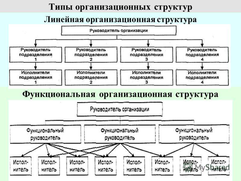 Организационная структура предприятия, типы и виды, образец
