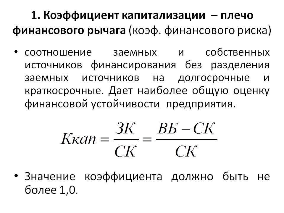 Коэффициент капитализации формула по балансу - buhgalter-rostova.ru
