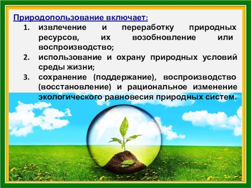 Природопользование – это... природопользование и охрана окружающей среды :: businessman.ru