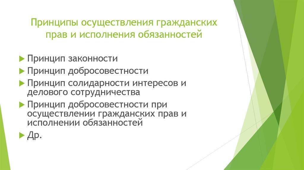 Понятие, способы, принципы и сроки осуществления гражданских прав :: businessman.ru