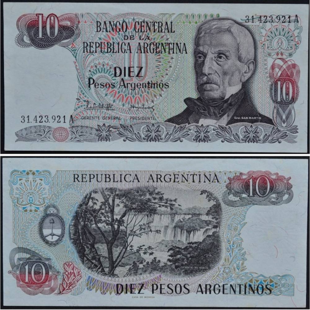 Аргентинское песо ars монеты и купюры